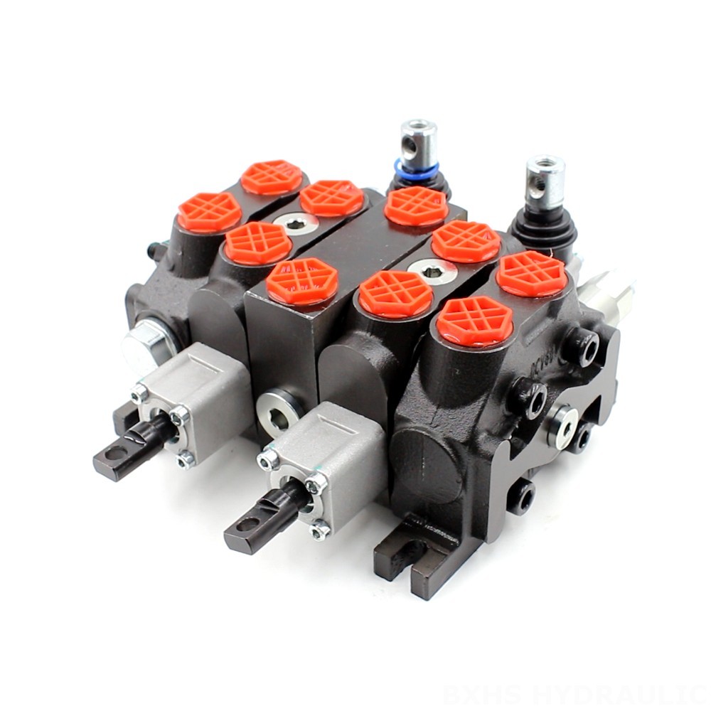 4 Way Hydraulic Control Valve Industrial Hydraulic Valves: DCV60 Double Control Sectional Valve image